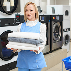 Household laundry — Wash, dry & fold $1.50/lb · 15 lb minimum