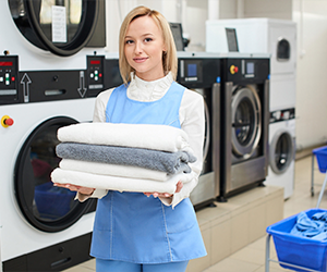 Household laundry — Wash, dry & fold $1.50/lb · 15 lb minimum